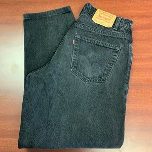 Mens  Vintage 560 Black Levi's Tapered Leg